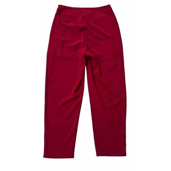 Very J By Nasty Gal Women's Burgundy Tapered Pleated Pants Size S - Picture 11 of 15